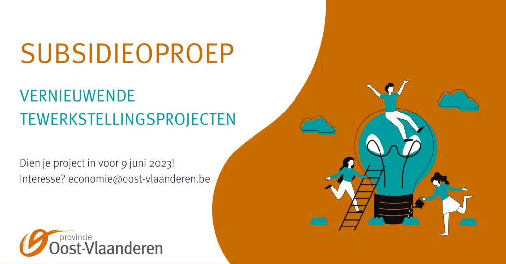 Subsidieoproep vernieuwende tewerkstellingsprojecten