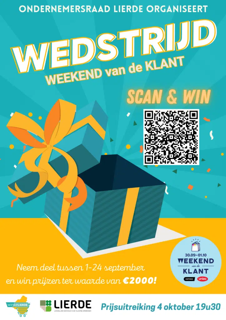 Wedstrijdposter Weekend van de Klant