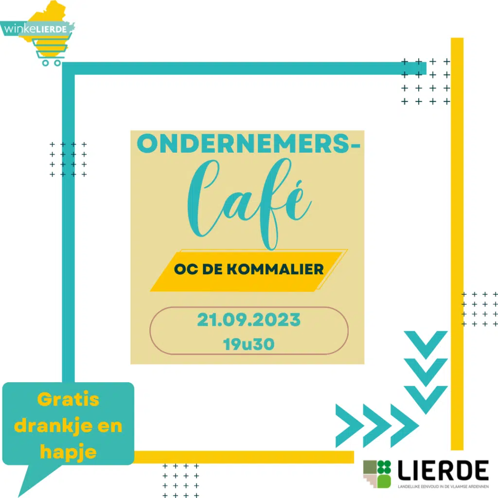Ondernemerscafé met gratis drankje en hapje in OC De Kommalier